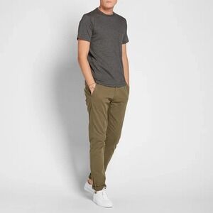 Rag & Bone Standard Issue Chino Pants Men 34x35 Army Green Slim Straight Preppy